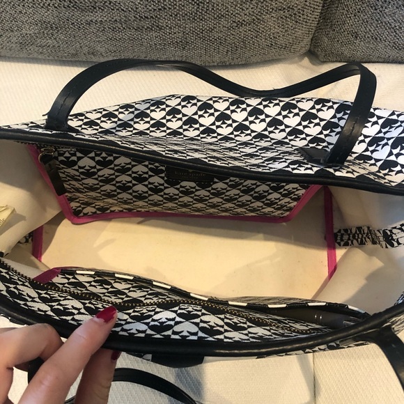 KATE SPADE Penn Place Black/White tote - Picture 8 of 13
